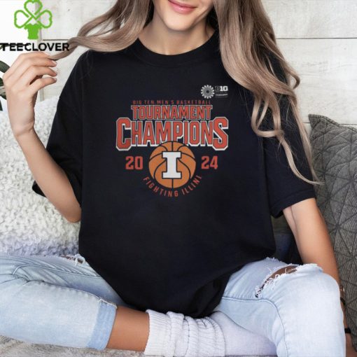 NCAA Illinois Fighting Illini Fanatics Branded 2024 Big Ten Men’s Basketball Conference Tournament Champions T Shirt