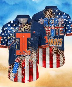 NCAA Illinois Fighting Illini Hawaiian Shirt Independence Day