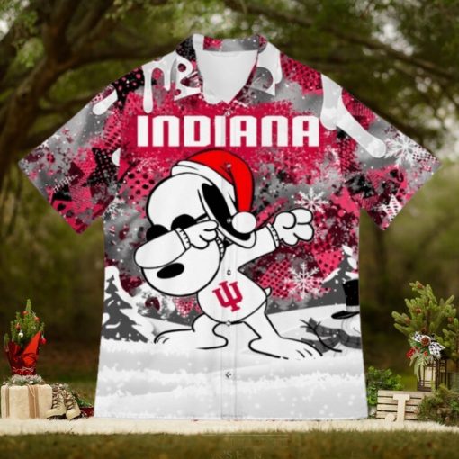 NCAA Indiana Hoosiers Snoopy Ugly Christmas Hawaiian Shirt