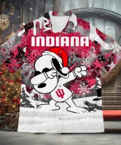 NCAA Indiana Hoosiers Snoopy Ugly Christmas Hawaiian Shirt