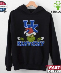 NCAA Kentucky Wildcats Logo Football Grinch Christmas T Shirt