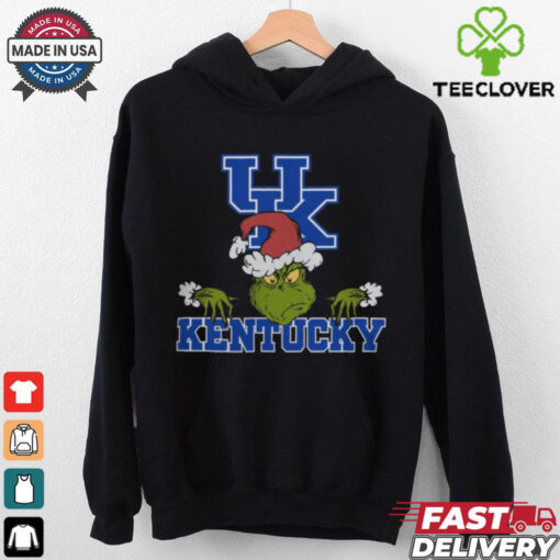 NCAA Kentucky Wildcats Logo Football Grinch Christmas T Shirt