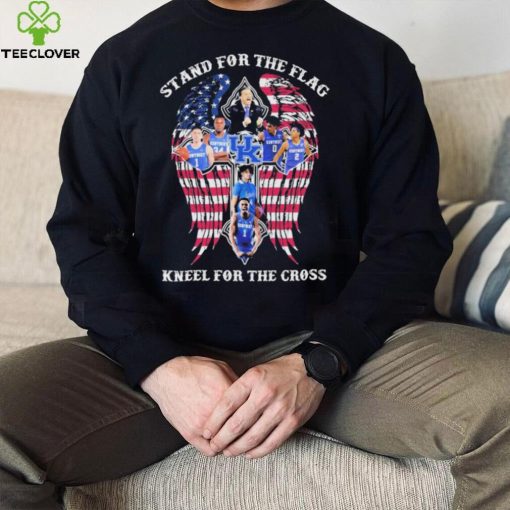NCAA Kentucky Wildcats Men’s Basketball Stand For The Flag Kneel For The Cross Shirt