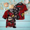 NCAA Missouri Tigers Hawaiian Shirt Mickey And Floral Pattern