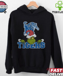 NCAA Memphis Tigers Logo Football Grinch Christmas T Shirt
