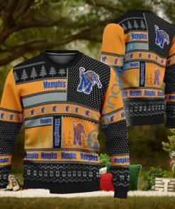 NCAA Memphis Tigers Logo New Style Knitted Xmas Sweater For Men And Women