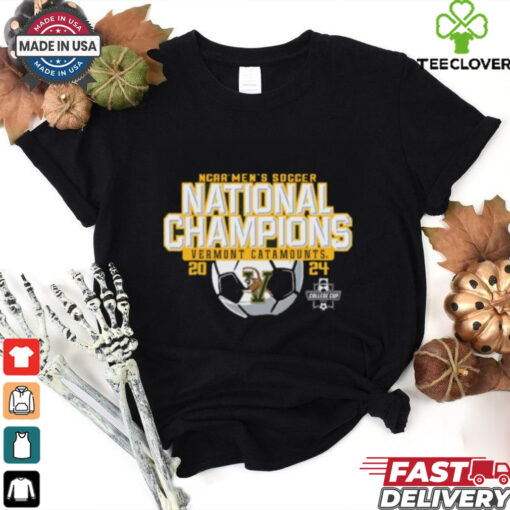NCAA Mens Soccer Vermont Catamounts 2024 NCAA Mens Soccer National Champions Black Unisex T Shirt