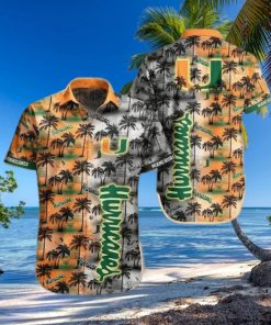 NCAA Miami Hurricanes Hawaiian Shirt Coconut Tree Pattern All Over Print