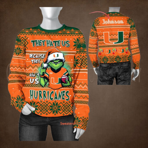 NCAA Miami Hurricanes They Hate Us Because They Ain’t US Sweater