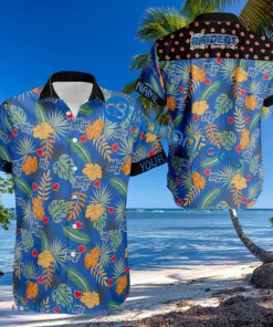 NCAA Middle Tenn Blue Raiders Heart Pattern Hawaiian Shirt