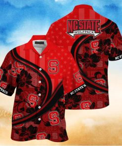 NCAA NC State Wolfpack Hawaiian Shirt Customize Name Beach Vacation Gift 1 NCAA NC State Wolfpack Hawaiian Shirt Customize Name Beach Vacation Gift