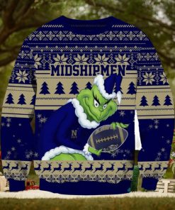 NCAA Navy Midshipmen Grinch AOP Ugly Christmas Sweater Christmas Gift For Men And Women