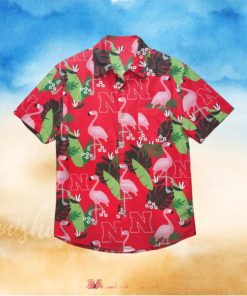 NCAA Nebraska Cornhuskers Flamingo Tropical Hawaiian Shirt