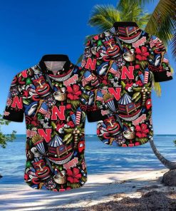 NCAA Nebraska Cornhuskers Flower Hawaii Shirt Summer Vibes For FootBall Fans