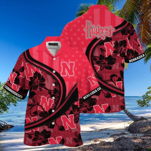 NCAA Nebraska Cornhuskers Hawaiian Shirt Custom Name Beach Gift For Him