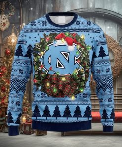 NCAA North Carolina Tar Heels Christmas Ugly 3D Sweater For Men And Women Gift Ugly Christmas
