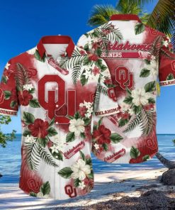 NCAA Oklahoma Sooners Hawaiian Shirt Hibiscus Flowers Pattern Best Beach Gift