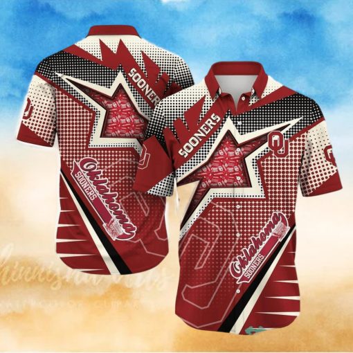 NCAA Oklahoma Sooners Hawaiian Shirt Star Pattern Beach Gift For Him