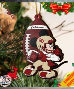 NCAA Oklahoma Sooners Mickey Mouse Christmas Ornament 2023 Christmas Tree Decorations