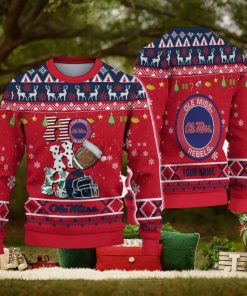 NCAA Ole Miss Rebels HO HO HO Ugly Christmas Sweater