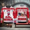Bear Santa Penguin Full Printed Ugly Wool Sweater