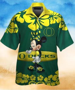 NCAA Oregon Ducks And Minnie Mouse Hawaiian Shirt Tropical Aloha Beach Lovers Gift