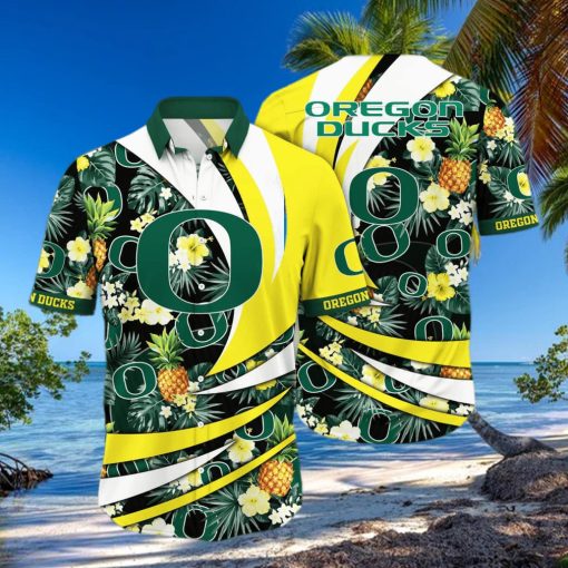 NCAA Oregon Ducks Hawaiian Shirt Pineapple Pattern Trendy Summer Gift