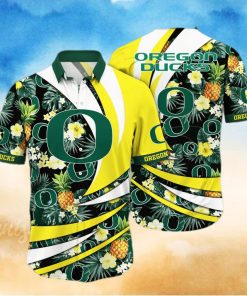 NCAA Oregon Ducks Hawaiian Shirt Pineapple Pattern Trendy Summer Gift