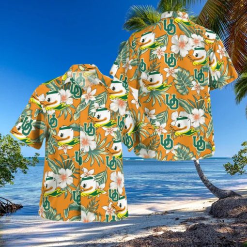 NCAA Oregon Ducks Hawaiian Shirt Summer Aloha Beach Gift For Friend