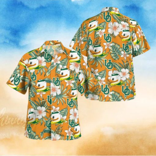 NCAA Oregon Ducks Hawaiian Shirt Summer Aloha Beach Gift For Friend