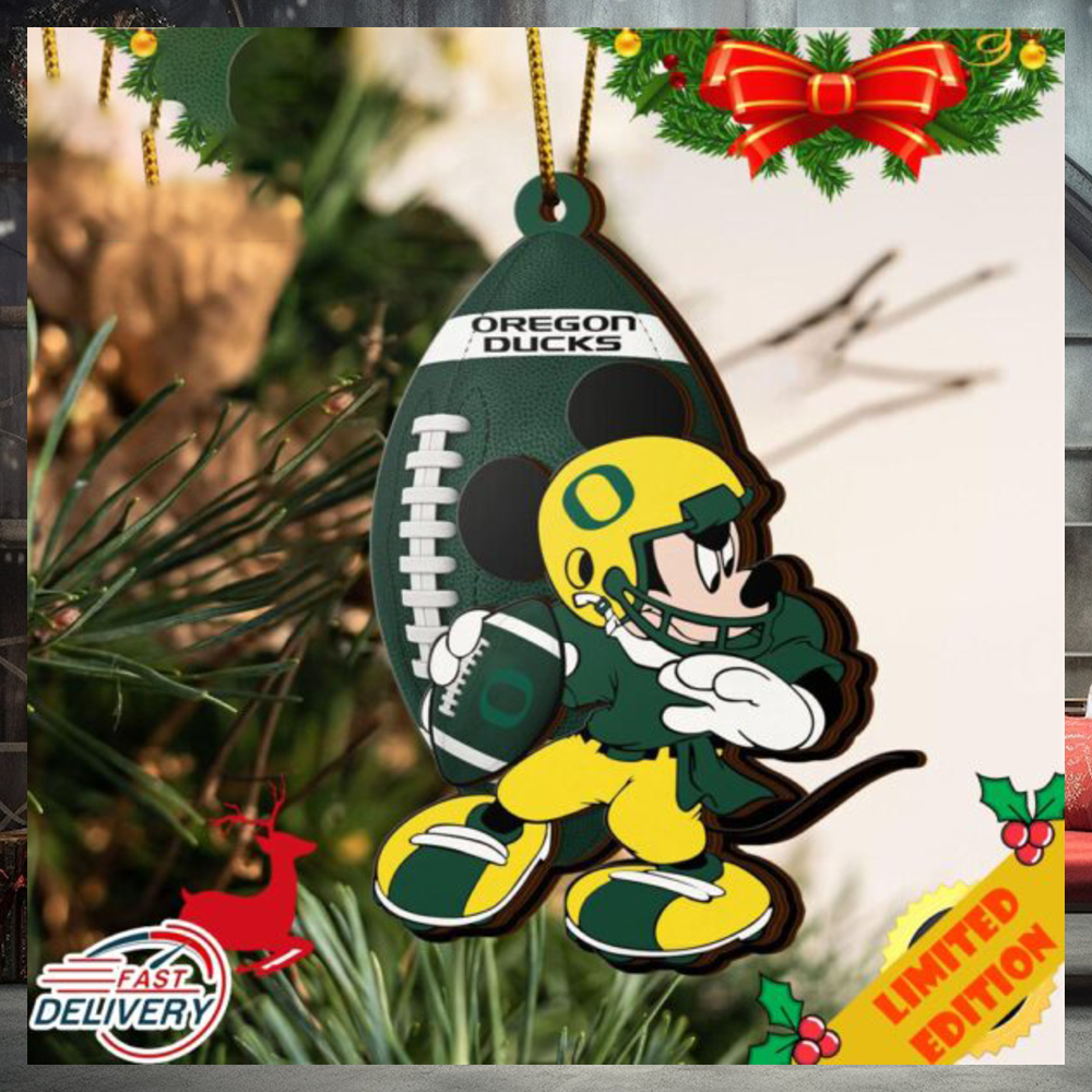 NCAA Oregon Ducks Mickey Mouse Christmas Ornament 2023 Christmas Tree Decorations NCAA Oregon Ducks Mickey Mouse Christmas Ornament 2023 Christmas Tree Decorations