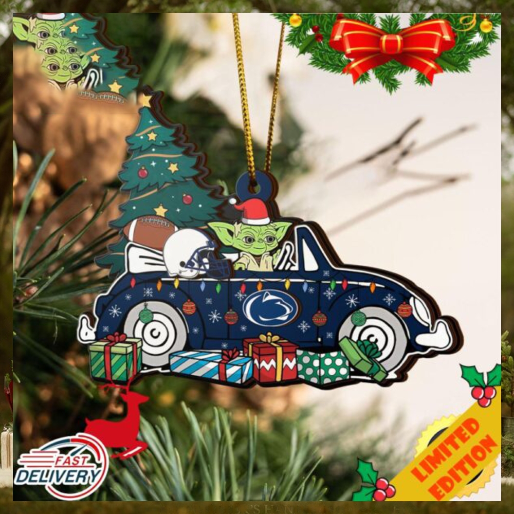 NCAA Penn State Nittany Lions And Baby Yoda Christmas Ornament 2023 Christmas Tree Decorations NCAA Penn State Nittany Lions And Baby Yoda Christmas Ornament 2023 Christmas Tree Decorations