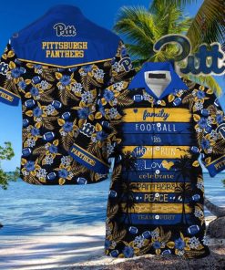 NCAA Pitt Panthers Hawaiian Shirt Family Football Homerun Team Spirit