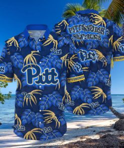 NCAA Pitt Panthers Hawaiian Shirt Palm Leaves Trendy Summer Gift