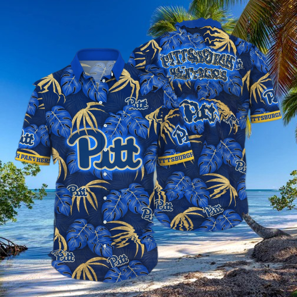 NCAA Pitt Panthers Hawaiian Shirt Palm Leaves Trendy Summer Gift NCAA Pitt Panthers Hawaiian Shirt Palm Leaves Trendy Summer Gift