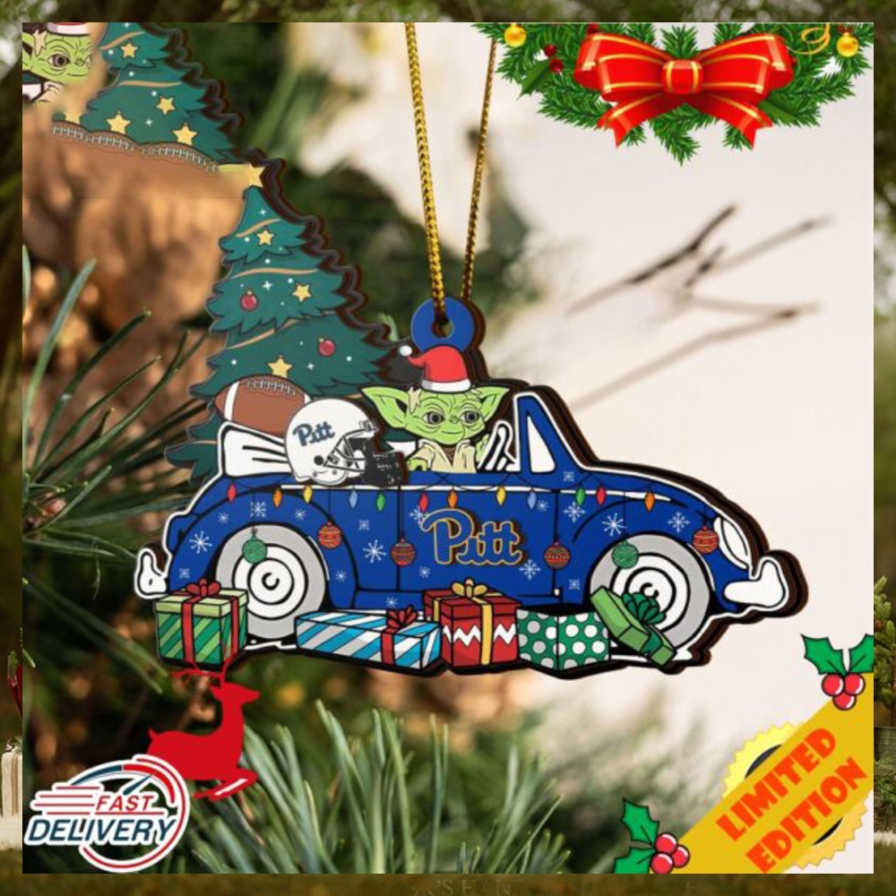 NCAA Pittsburgh Panthers And Baby Yoda Christmas Ornament 2023 Christmas Tree Decorations NCAA Pittsburgh Panthers And Baby Yoda Christmas Ornament 2023 Christmas Tree Decorations
