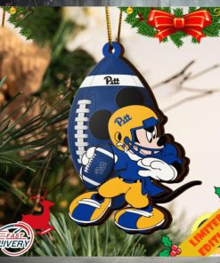 NCAA Pittsburgh Panthers Mickey Mouse Christmas Ornament 2023 Christmas Tree Decorations