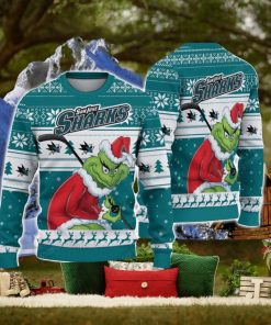 NCAA San Jose Sharks Football Fans Sweater Grinch Ugly Sweater Christmas Xmas Gift