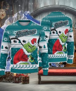 NCAA San Jose Sharks Football Fans Sweater Grinch Ugly Sweater Christmas Xmas Gift 1 NCAA San Jose Sharks Football Fans Sweater Grinch Ugly Sweater Christmas Xmas Gift