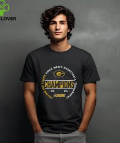NCAA Shop Grambling Tigers Blue 84 Unisex 2024 SWAC Men's Basketball Conference Tournament Champions T Shirt