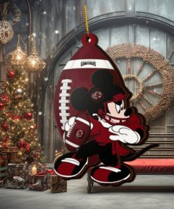 NCAA South Carolina Gamecocks Mickey Mouse Christmas Ornament 2023 Christmas Tree Decorations