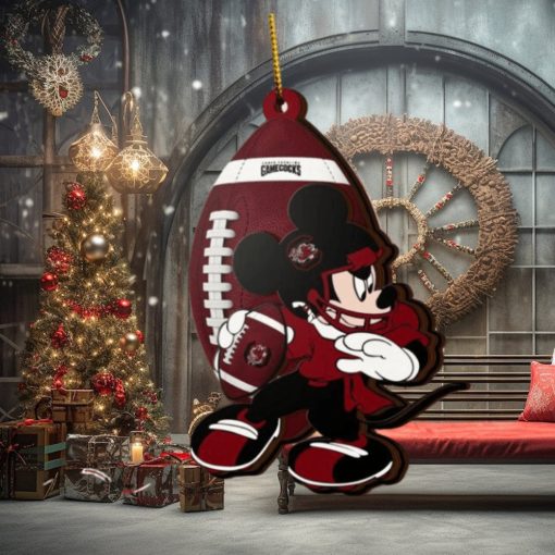 NCAA South Carolina Gamecocks Mickey Mouse Christmas Ornament 2023 Christmas Tree Decorations