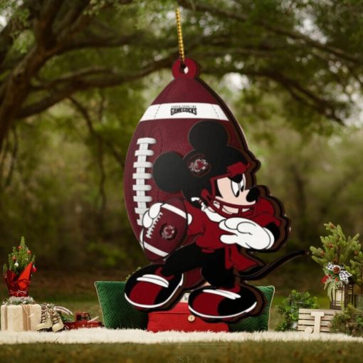 NCAA South Carolina Gamecocks Mickey Mouse Christmas Ornament 2023 Christmas Tree Decorations