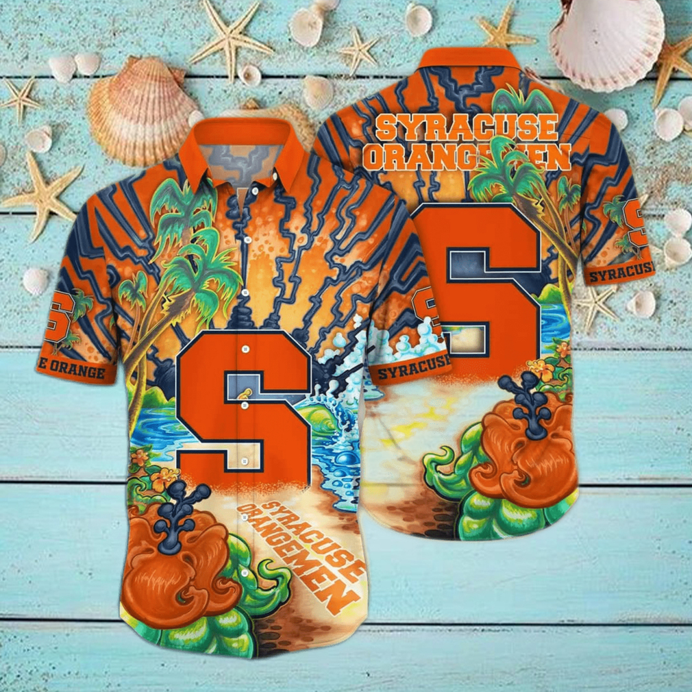 NCAA Syracuse Orange Hawaiian Shirt Birthday Gift For Beach Lovers NCAA Syracuse Orange Hawaiian Shirt Birthday Gift For Beach Lovers