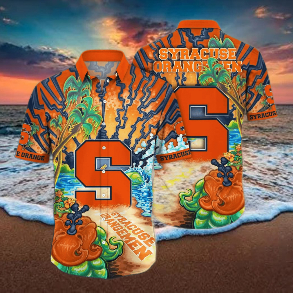 NCAA Syracuse Orange Hawaiian Shirt Birthday Gift For Beach Lovers NCAA Syracuse Orange Hawaiian Shirt Birthday Gift For Beach Lovers
