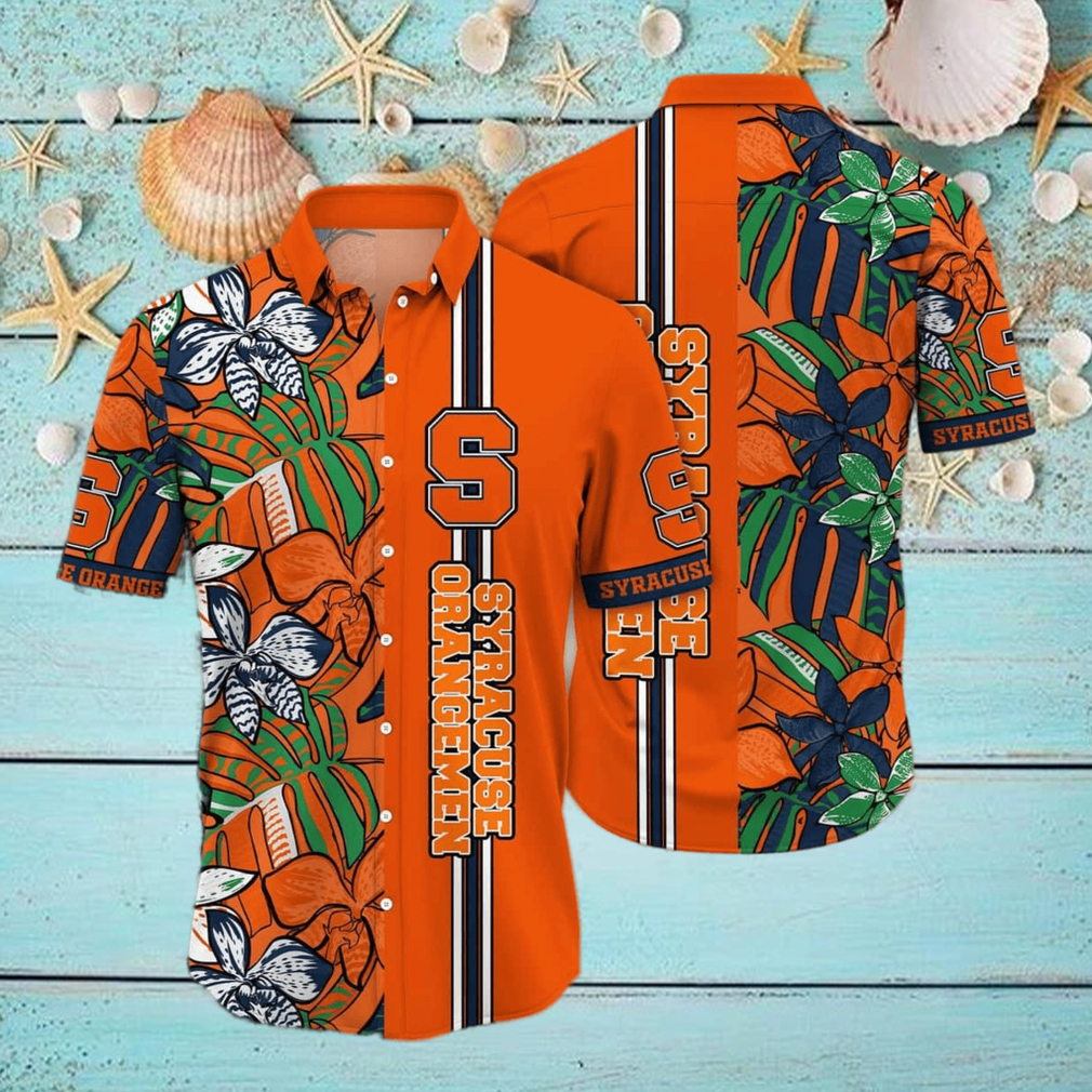 NCAA Syracuse Orange Hawaiian Shirt Summer Aloha Gift For Beach Lovers NCAA Syracuse Orange Hawaiian Shirt Summer Aloha Gift For Beach Lovers