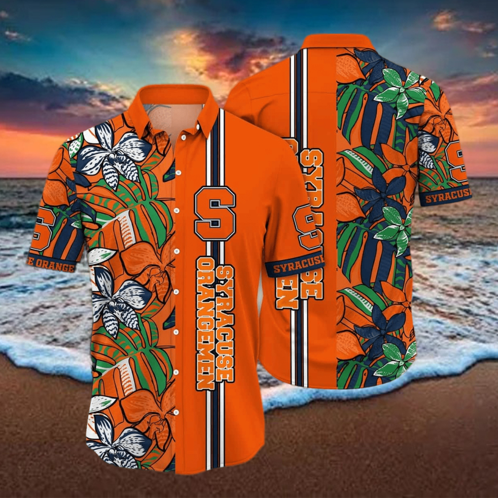 NCAA Syracuse Orange Hawaiian Shirt Summer Aloha Gift For Beach Lovers NCAA Syracuse Orange Hawaiian Shirt Summer Aloha Gift For Beach Lovers