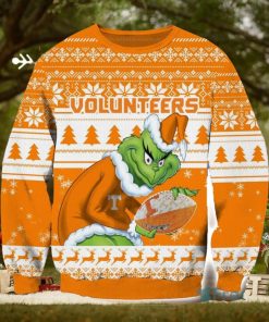 NCAA Tennessee Volunteers Grinch AOP Ugly Christmas Sweater Christmas Gift For Men And Women