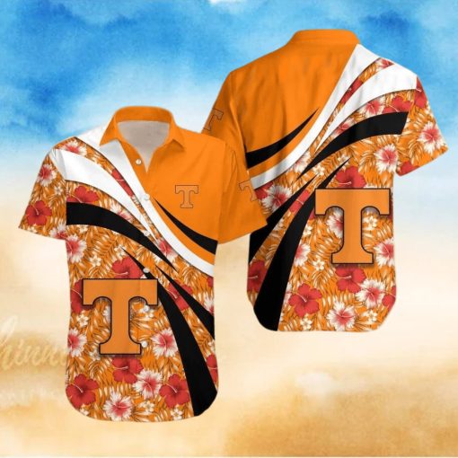 NCAA Tennessee Volunteers Hawaiian Shirt Hibiscus Flowers Summer Aloha