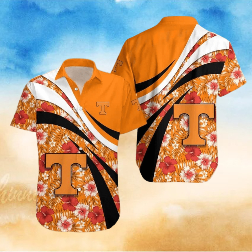 NCAA Tennessee Volunteers Hawaiian Shirt Hibiscus Flowers Summer Aloha NCAA Tennessee Volunteers Hawaiian Shirt Hibiscus Flowers Summer Aloha
